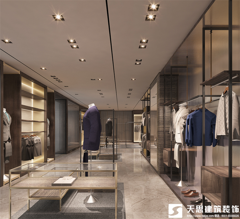 男裝店裝修設(shè)計(jì)風(fēng)格，男裝店裝修，男裝店設(shè)計(jì)